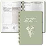 BIROYAL Undatierter Wochenplaner 2026 | Terminplaner A5 | Weekly Planner mit To-Do-Liste, großem Notizfeld | wöchentlicher Terminkalender | 52 Blatt Wochenplan auf Deutsch Ringbuch mit Hardcover