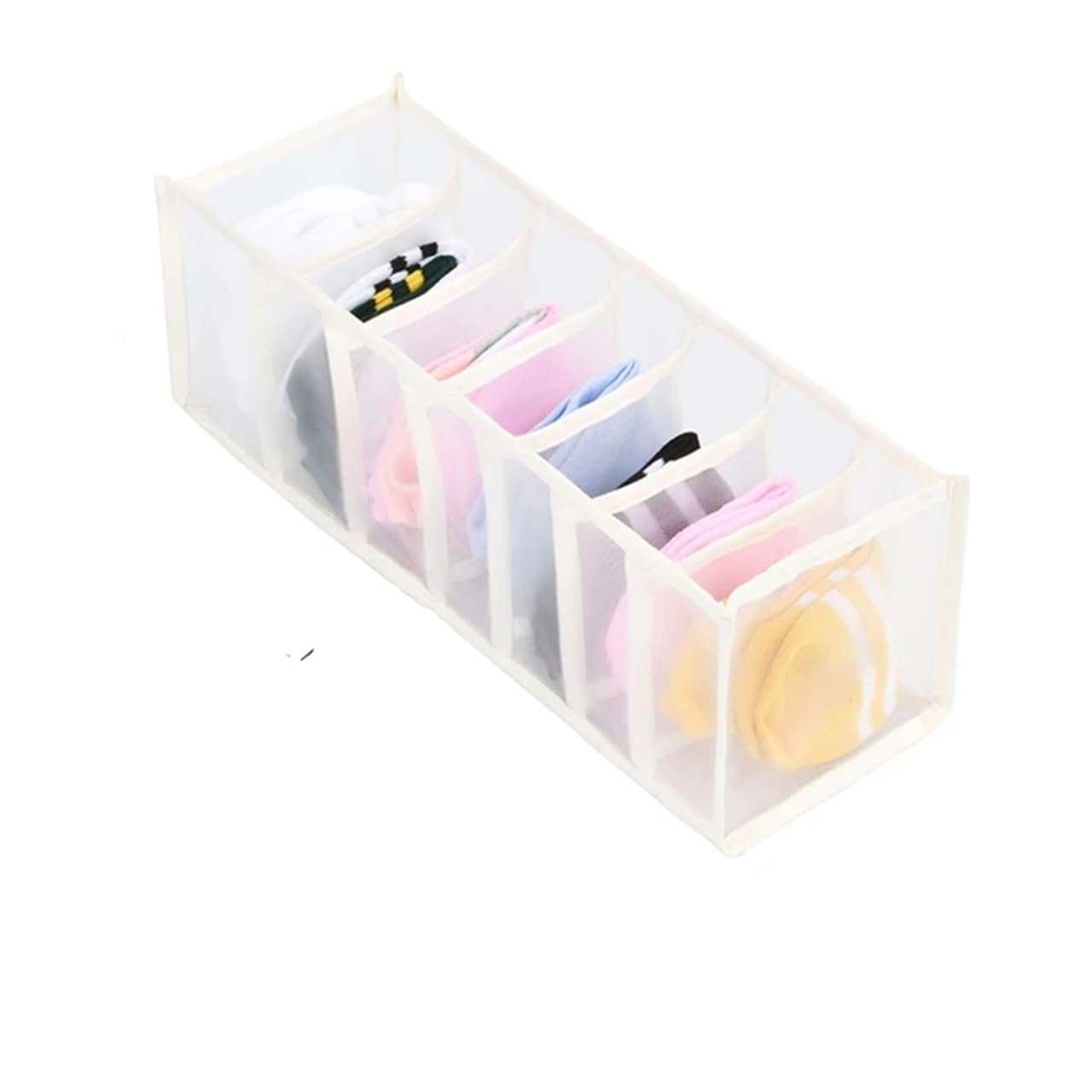 MRKU Boîte de Rangement pour sous-vêtements, Chaussettes et Soutiens-Gorge, compartimentée et Pliable, idéale pour Ranger Vos vêtements à la Maison.