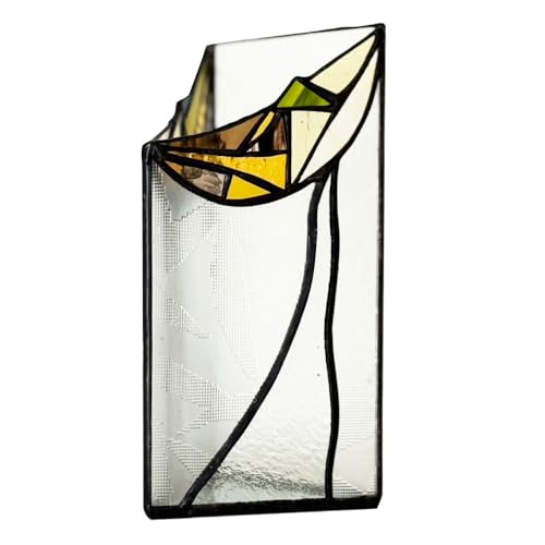 ステンドグラスベース 『彼方へ』 高さ22.5cm×奥行11cm
