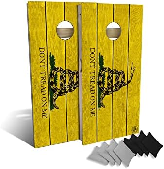Slick Woody's Signature Cornhole Board Set with 8 Cornhole Bags, Retractable Legs and Back Bounce Brace, Premium Regulation Size