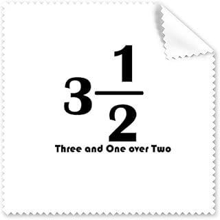 Numerical Three and One Over Two Cleaning Cloth Phone Screen Glasses Cleaner 5pcs
