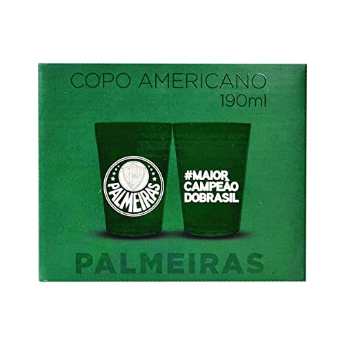 Copo Americano Prime Palmeiras 190ml - 2 Unidades