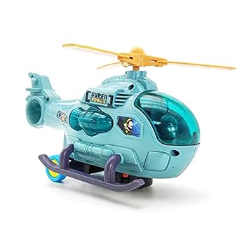 Cartoon Helicopter Airplane Toy Vehicle for Kids|Boys|Girls with Lights & Music (Color-as per Availability). Brand