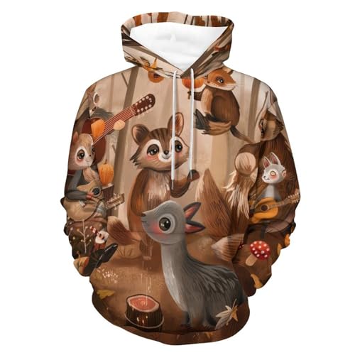 Sweatshirt Pullover Music Party Animals - Sweat Capuche Homme Femme