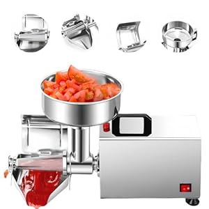 Glowdora Elektrische Zitruspresse Tomatensieb Saucenbereiter