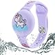 Dingfeiyu AirTag Armband Kinder Wasserdicht, Anti-Lost & Anti-Kratz-Schutz Airtag Bracelet for Kids, Silikon AirTags Hülle Holder Case Kleinkind (Horse Purple)