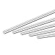 QUARKZMAN Aluminium Rundstab 2mm x 300mm Massiver Drehbank Rundstangen Aluminium Stäbe für DIY Handwerk Packung Gartendekoration RC Modell Industrie Maschinen 10 Stück