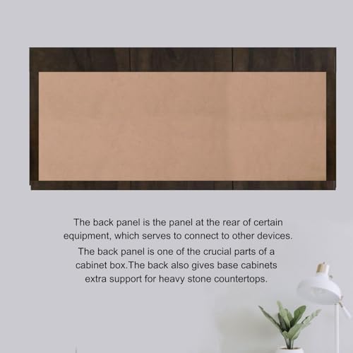 Image of Door Multipurpose Storage Cabinet & Adjustable Shelf | Space Organizer | Termites Resistance | Wall Mounted for Office, Kitchen Finish (Cochwood Brown, Door 3)
