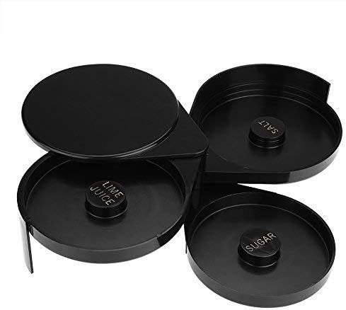 Atyhao Plastic 3 Tier Glass Rimmer Sugar Salt Rim File Glass Cocktail Margarita Bartan Tool for Party Home