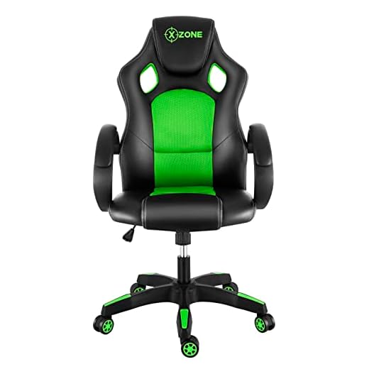 Cadeira Gamer Básica, Xzone, Preto/Verde - CGR-02