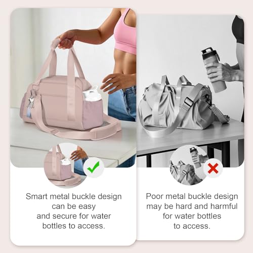 Small Gym Bag 14 inch for Women & Men Mini Gym Duffel Bag with Wet Compartment Waterproof Travel Duffle Bag for Sports Workout Dance by cysiyu - Used condition - Image 4