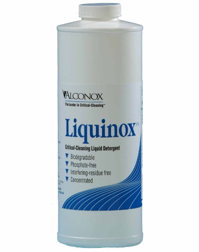 Alconox 1232 Liquinox Anionic Critical Cleaning Liquid Detergent, 1 quart Bottle (Case of 12)