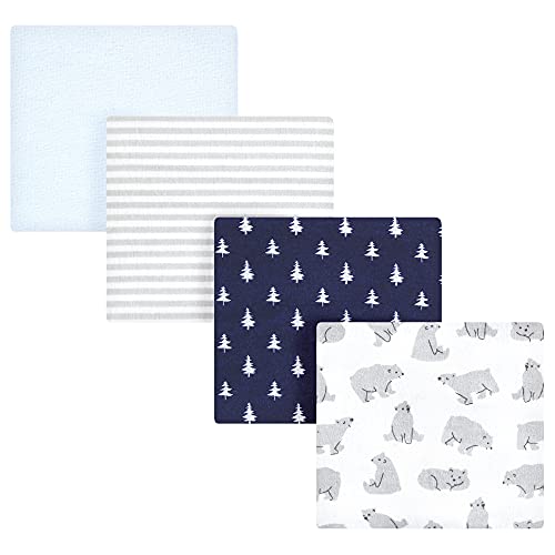 Image of Hudson Baby Unisex Baby Cotton Flannel Receiving Blankets, Bear Poses, One Size