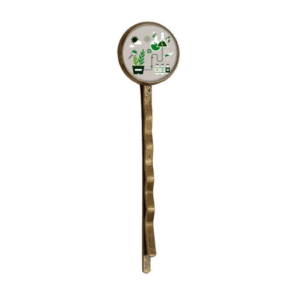 Chemical Reaction Tool Work Drum Chemistry Retro Metal Hair Bobby Pin Headwear
