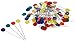Wrights 881428 Flower Head Multicolor Pins, 75-Pack