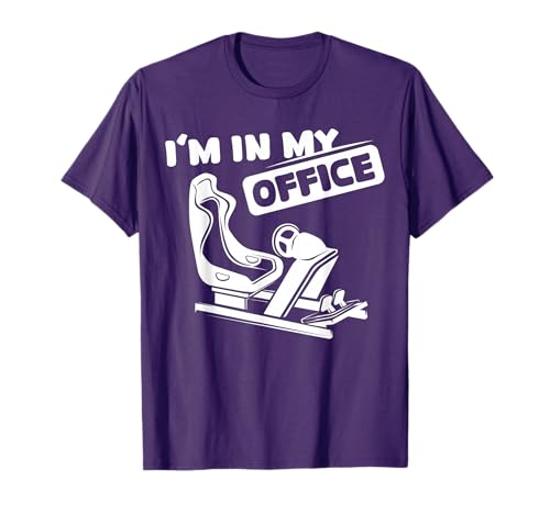 Sim Racing Office Sayings Gaming Racer Symbol T-Shirt