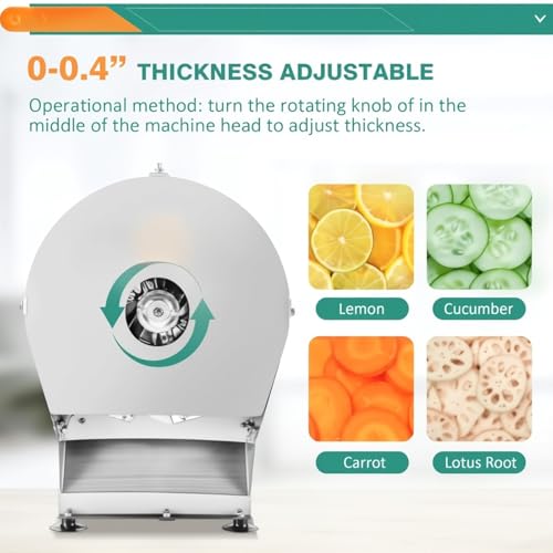 Máquina eléctrica para cortar y rallar vegetales ajustable miniatura 3