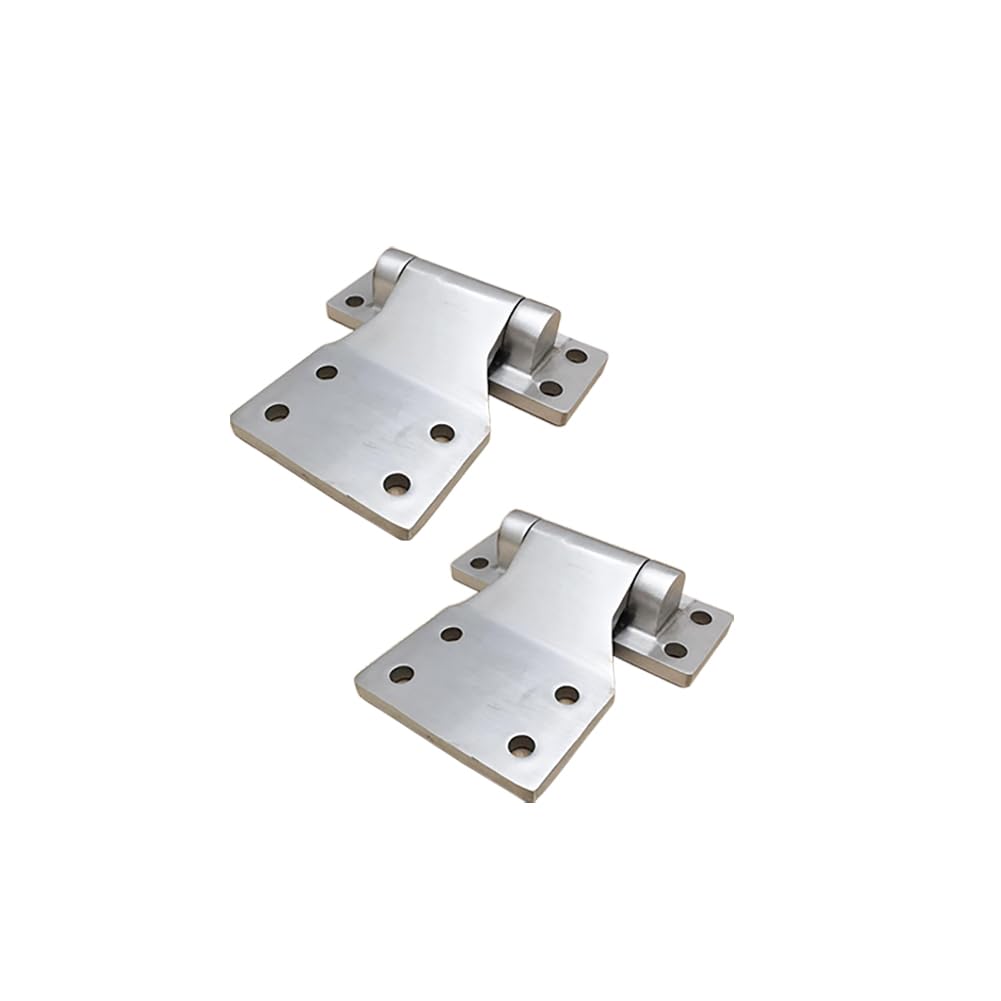 2 Piezas Industrial Bisagras para Servicio Pesado Bisagras De Puerta 4 Pulgadas Espesado Cepillado Bisagra De Acero Inoxidable (110x108x7mm)