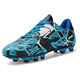 Lengender Fußballschuhe für Mädchen, Jugendliche, Sneaker, Outdoor, Leichtathletik, Training, rutschfest, im Freien, blau, 40 EU