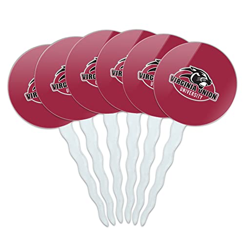 Virginia Union University Primary Logo Cupcake Picks Toppers Decoration Set