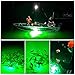 Broadroad LED Night Fishing Light 12V 10.8W, Underwater Night Fishing Finder Light 108 LEDs, 1080LM Green Submersible Fishing Attracting with 5M Power Cord (12V 108LEDs)