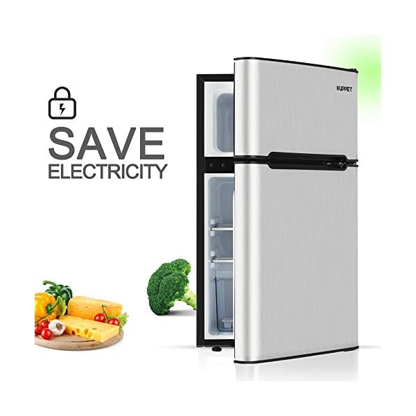 KUPPET Compact Refrigerator Mini Refrigerator for Dorm,Garage, Camper