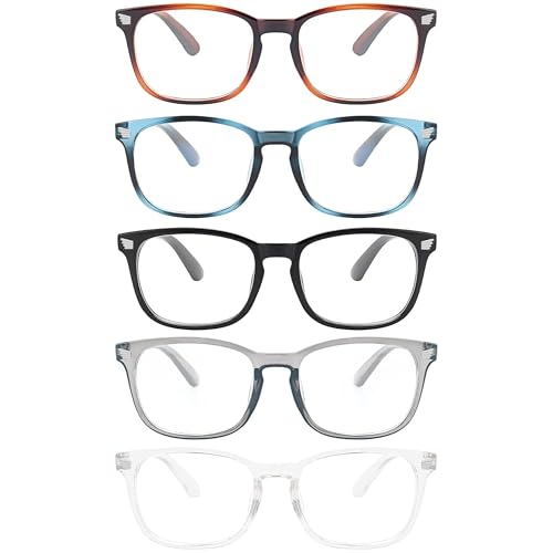 MIGSIR Blue Light Blocking Glasses for Computer Gaming, Fashion Fake Helps Reduce Screen Fatigue Eyeglasses for Women Men