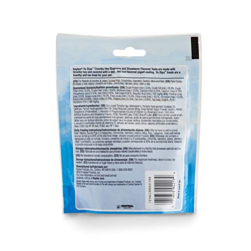 Kaytee Yo Dips Timothy Hay for Small Animal - Blueberry Strawberry 2.5 oz - Image 3