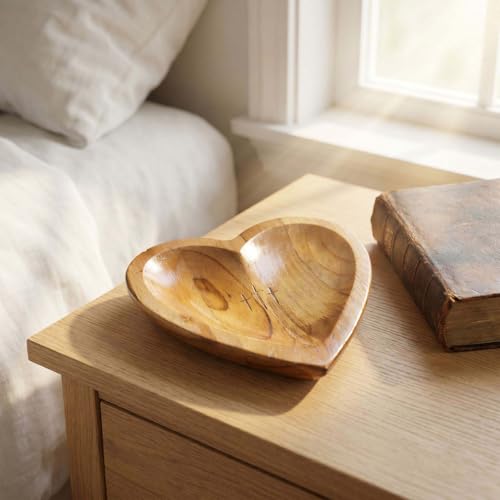 Cuenco de oración de madera para decoración religiosa en el hogar 4
