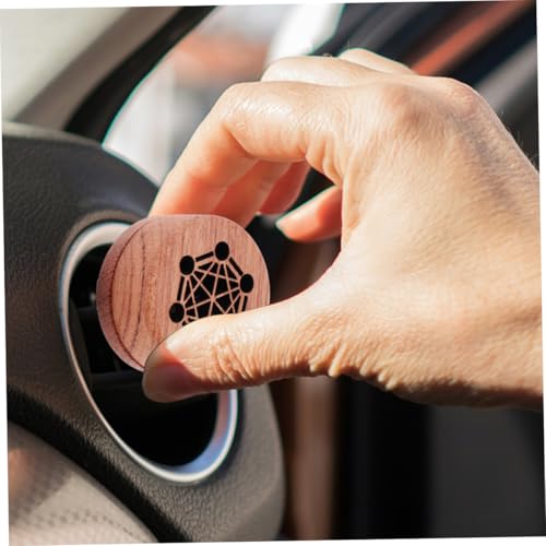 Difusor aromático eléctrico Amosfun en madera para auto y hogar miniatura 7