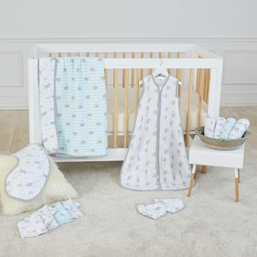 Aden + Anais Dumbo New Heights - Coperta In 100% Mussola Di Cotone Per Neonati E Ragazzi, 112 X 112 Cm, Regalo Per La Doccia Per Neonati E Bambini, Confezione Da 4 - 5