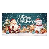 Ambiente Festivo Realzado: Diseñada para mejorar la atmósfera , la Banderola Navideña para Puerta de Garaje muestra diseños elaborados y vibrantes, elevando la decoración exterior de tu hogar mientras fomenta un ambiente para los invitados durante las vacaciones. Esta decoración navideña crea un entorno invitador lleno de espíritu festivo, con colores brillantes y patrones detallados que aumentan la alegría holiday y hacen tu propiedad más destacada, perfecta para reuniones