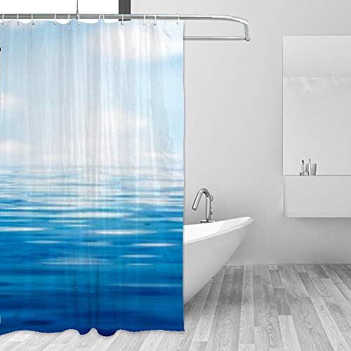 Rideau de douche textile imperméable CHEHONG contre les fuites d'eau - 5