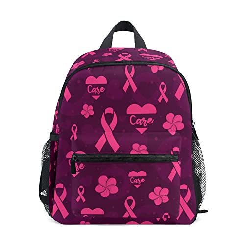 JUNZAN Breast Cancer Ribbons Mini Backpack for