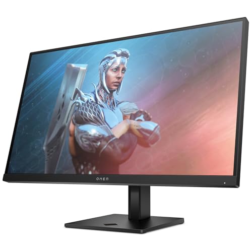 HP OMEN 27 27 FHD Gaming Monitor (1920 x 1080 @ 165 Hz, IPS, 16:9, 1ms, HDMI, Anti-Glare, HDR, DisplayPort, AMD FreeSync Premium, Compatible with Consoles) Black