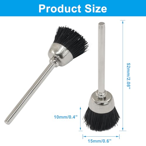 Image of 20 Pcs Bristle Cleaning Brushes, 1 /8 Inch Shank Polishing Cleaning Brush for Rotary Tools Accessories