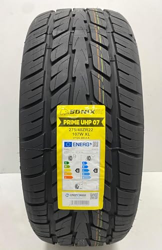 1 X 275 40 22 SONIXPRIME XL EXTRA LOAD 107W SUV 275/40ZR22 NEW QUALITY M+S TYRE 2754022