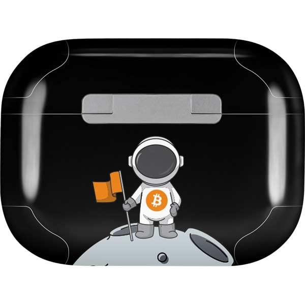 Skinit Decal Audio Skin Compatible with AirPods Pro 2nd Gen - Bitcoin Astronaut Design