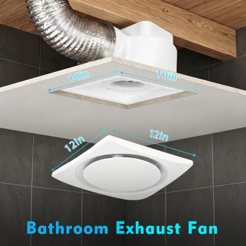 Image of Orsong Bathroom Exhaust Fan 12 inch Panel