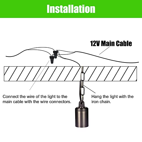 Makergroup Color Changing Outdoor Pendant Light, 12V Low Voltage Hanging Light, Ip67 Landscape Brass Spotlight With Remote Control Rgb Mr16 Led Bulb, Warm White+15 Colors Options, 4-Level Brightness #TOP7