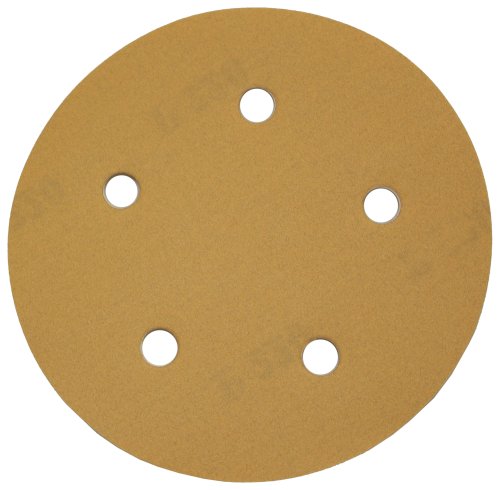 PORTER-CABLE 725502215 5-Inch 220 Grit Five-Hole Adhesive-Backed Sanding Discs (15-Pack)