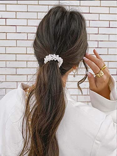 3PCS Pearl Hair Ties - Elegant Hair Accessories for Weddings