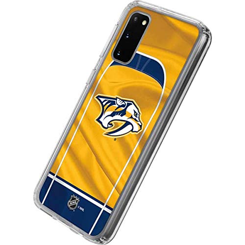 Skinit Clear Phone Case Compatible With Samsung Galaxy S20 - Officially Licensed Nhl Nashville Predators Jersey Design #TOP2