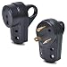 Wadoy 30 Amp RV Plug Male and Female Plug Set 55245 Receptacle Plug Electrical Plug Adapter with Handle