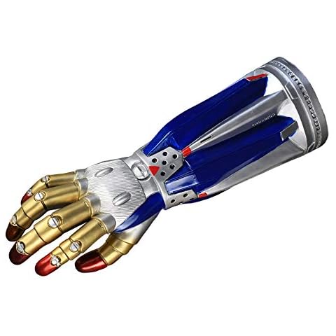 Shqncoh Mens Right Hand Long Glove Gauntlet PVC Cosplay Props Accessory Halloween for Adult Cover