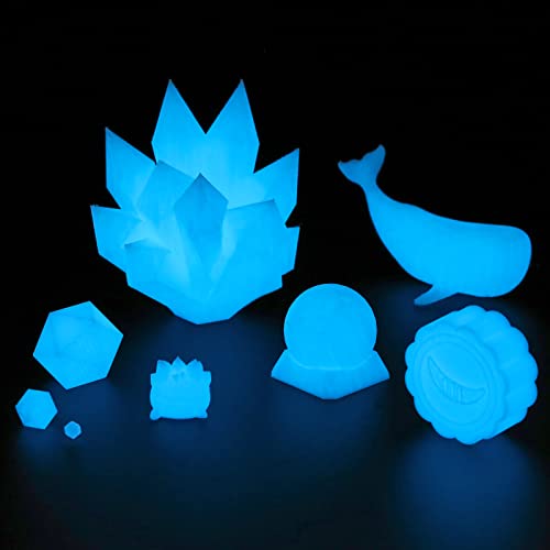 Filamento PETG Glow-in-the-Dark Azul 1.75 mm - 1 kg, +/- 0.02 mm de Precisión Dimensional - Fernando Cortés