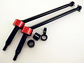 1/8 H-P-I SAVAGE FLUX HP XL Upgrade Harden Steel Driveshafts 15mm Width Extension Replace H-P-I 86246 Black with Red#SSAX123C