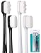 Extra Ultra Soft Nano Toothbrush, For Sensitive Gums, Adult Teeth Manual, Toothbrush for Protection Gum Care, Perfect for Kids & Adults (4 Pack)