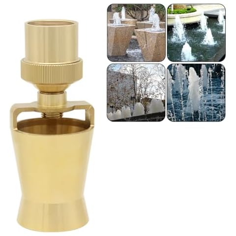 Hooshing Brass Fountain Nozzle Spray 1" DN25 Internal Thread Ice Tower Sprinkler Head for Park Museum Library Fountain Pond Cover
