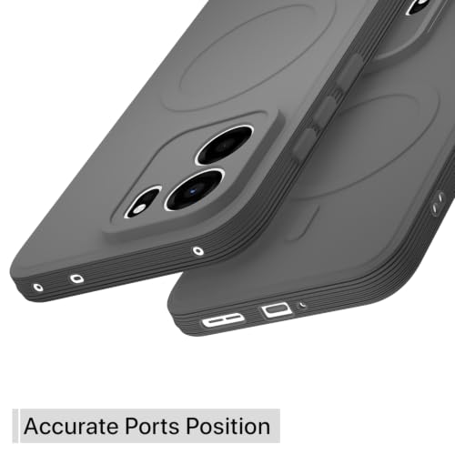 Image of Pikkme Back Cover for OnePlus Nord CE 6 5G Soft Matte Silicone Mag-Safe Design (Mag-Safe Not Support) Camera Protection | Slim Fit Bumper Cover (Grey)